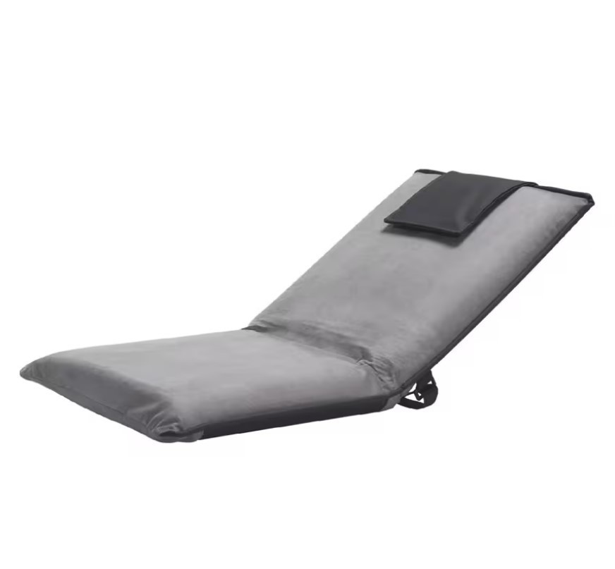 Adjustable Floor Chair 6 Position Back Support Folding Chair