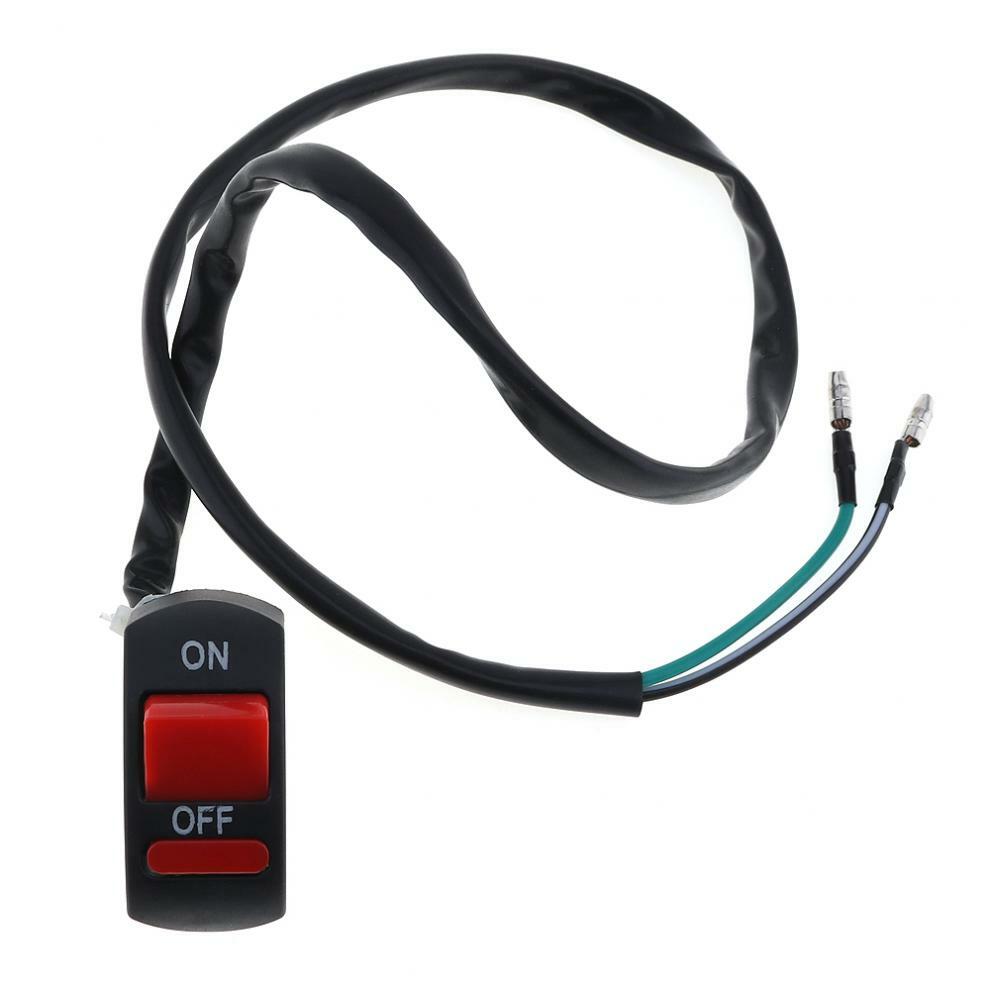 12V-24V Motorcycle Handlebar Switch ON-OFF Button Headlight Flame