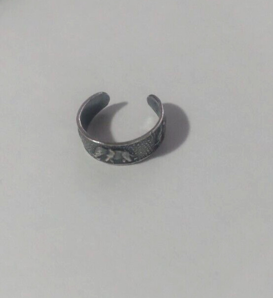 Sterling Silver Elephant Toe Ring
