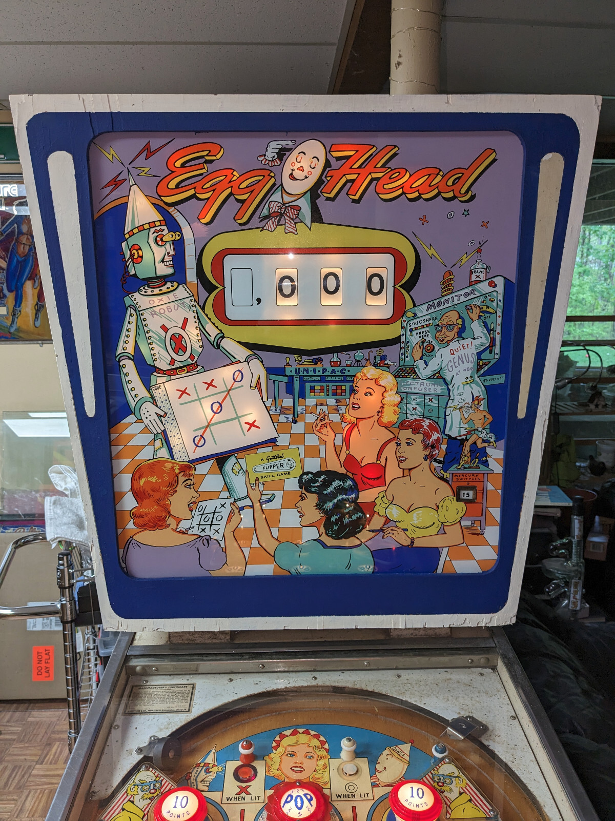 1961 Gottlieb Egg Head Pinball Machine