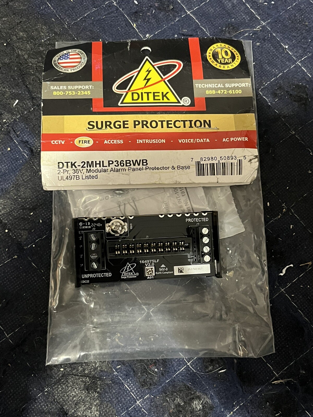 DITEK DTK-MB10 Single Module SNAPTRACK-Type Base for 2MHLP Series