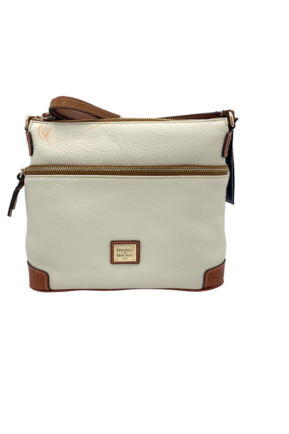 Dooney & Bourke Pebble Leather Crossbody White
