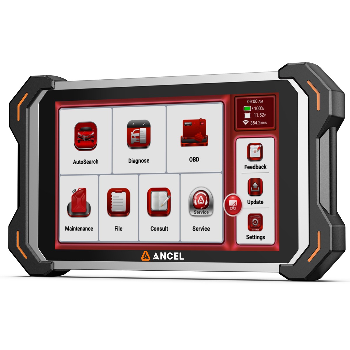 ANCEL DS600BT Car Diagnostic Tool Bidirectional OBD2 Scanner ECU Coding IMMO ABS