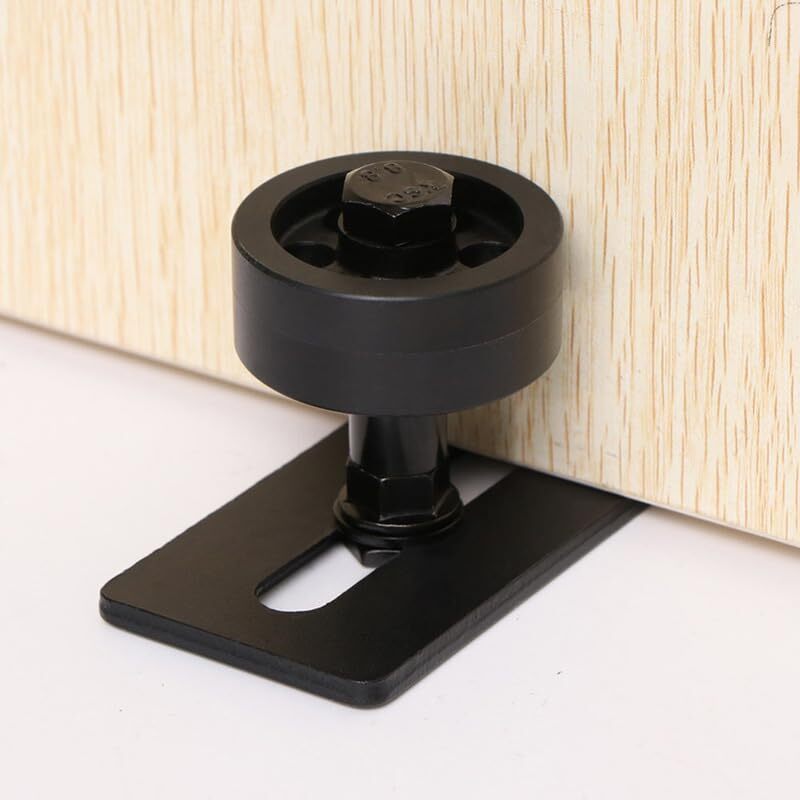 Floor Guide Wall/Door Bottom Sliding Door Floor Guide Barn Doors Black