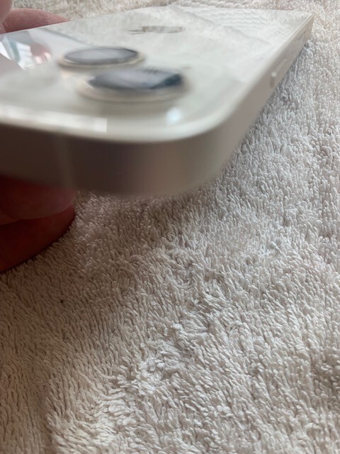 Apple iPhone 13 rear housing back glass chasis white C )