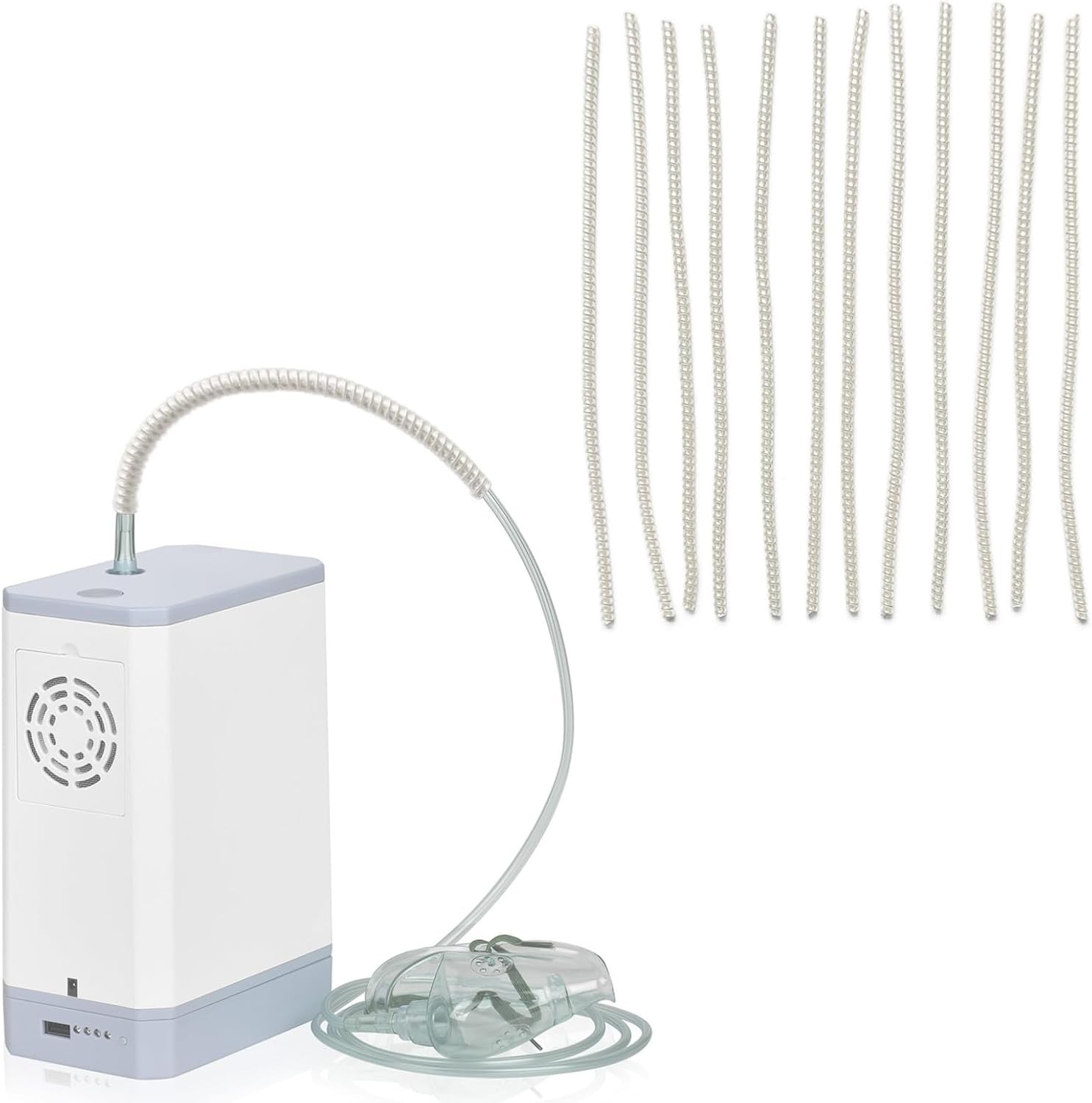12 Pcs Oxygen Tubing Support Crimp Straightener,Oxygen Tubing Accessories,Oxy...