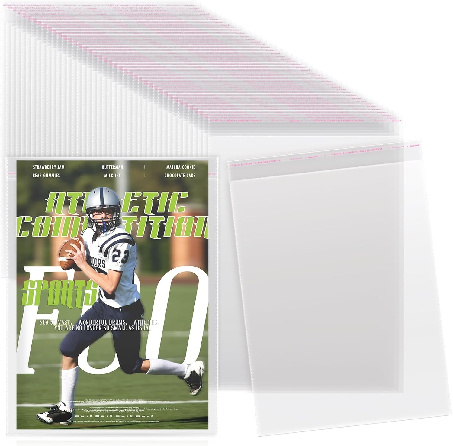 80 Pcs Magazine Protectors for Collectors Clear Plastic Magazine Sleeves