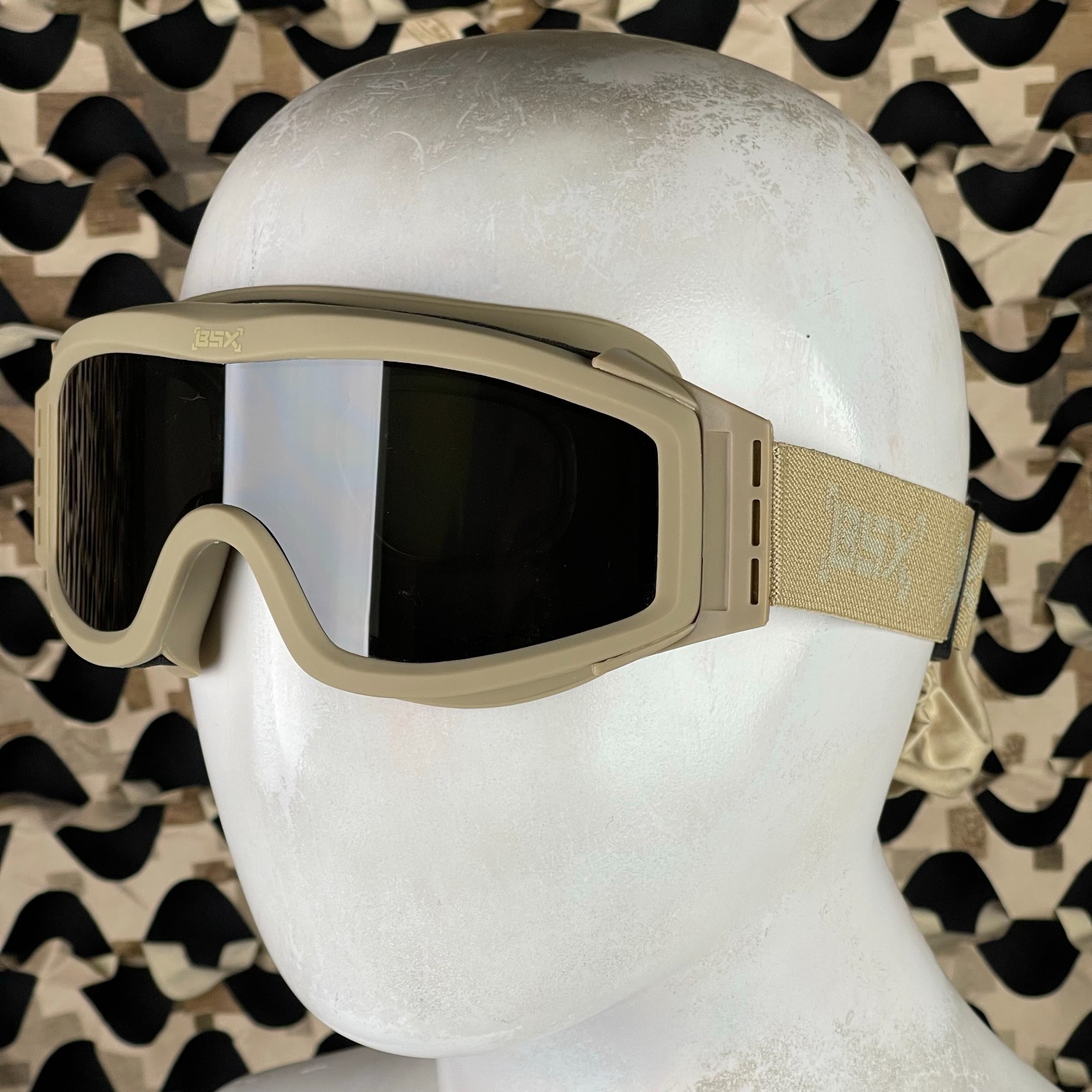 NEW BSX Tango Airsoft Goggle - Thermal w/ Multiple Lenses - Tan