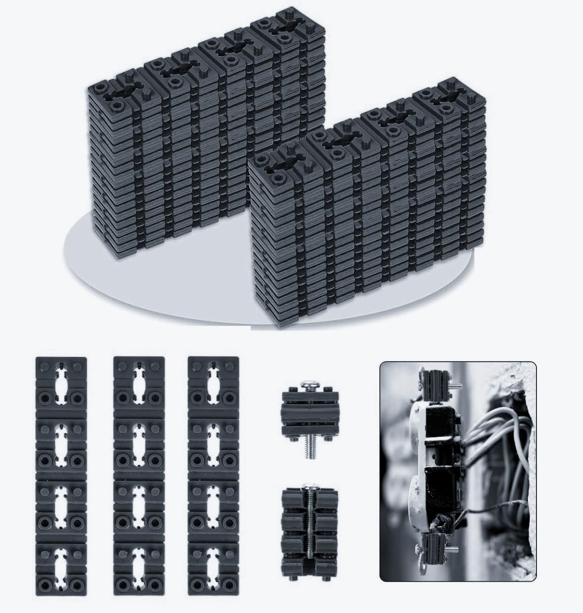 100Pcs Outlet Spacers for Electrical Box, Electrical Outlet Spacers Shims Switch