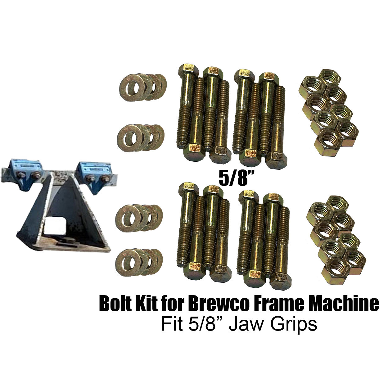 Brewco Executive 360 Pinch Weld Clamp Bolt Kit 5/8" for Brewco Frame Machine.