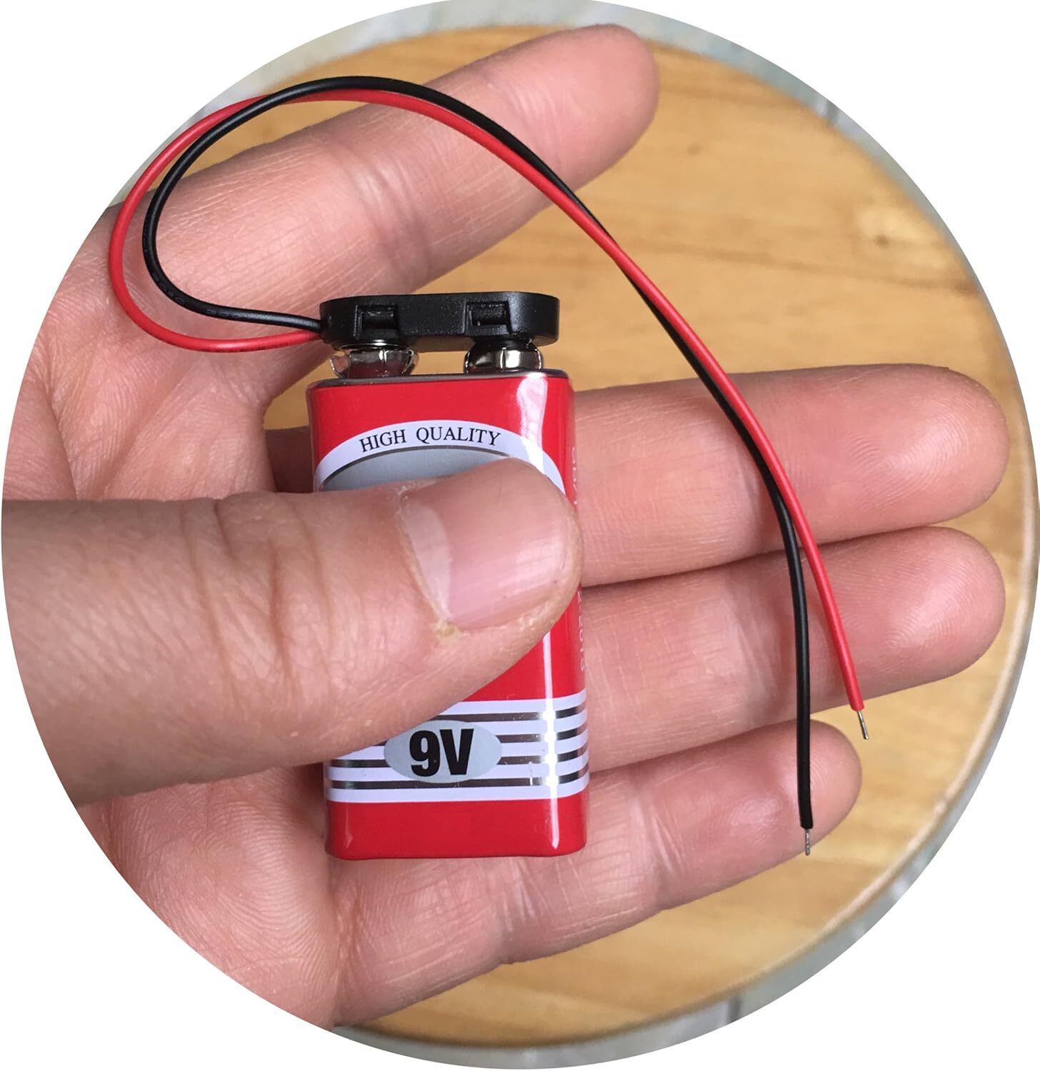9V SNAP ON BATTERY CLIP CONNECTOR I Type (i) DC 9 Volt Choose Quantity 5/10Pcs