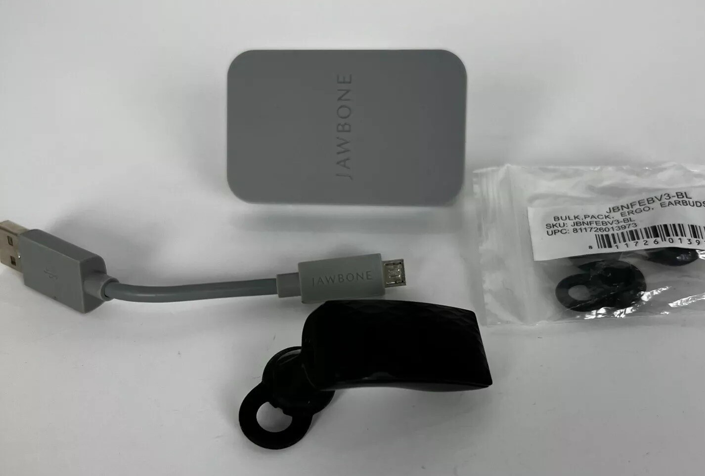 Jawbone Earbuds Gray USB Travel Wall Charger with Black Bulk Pack ERGO Y2K