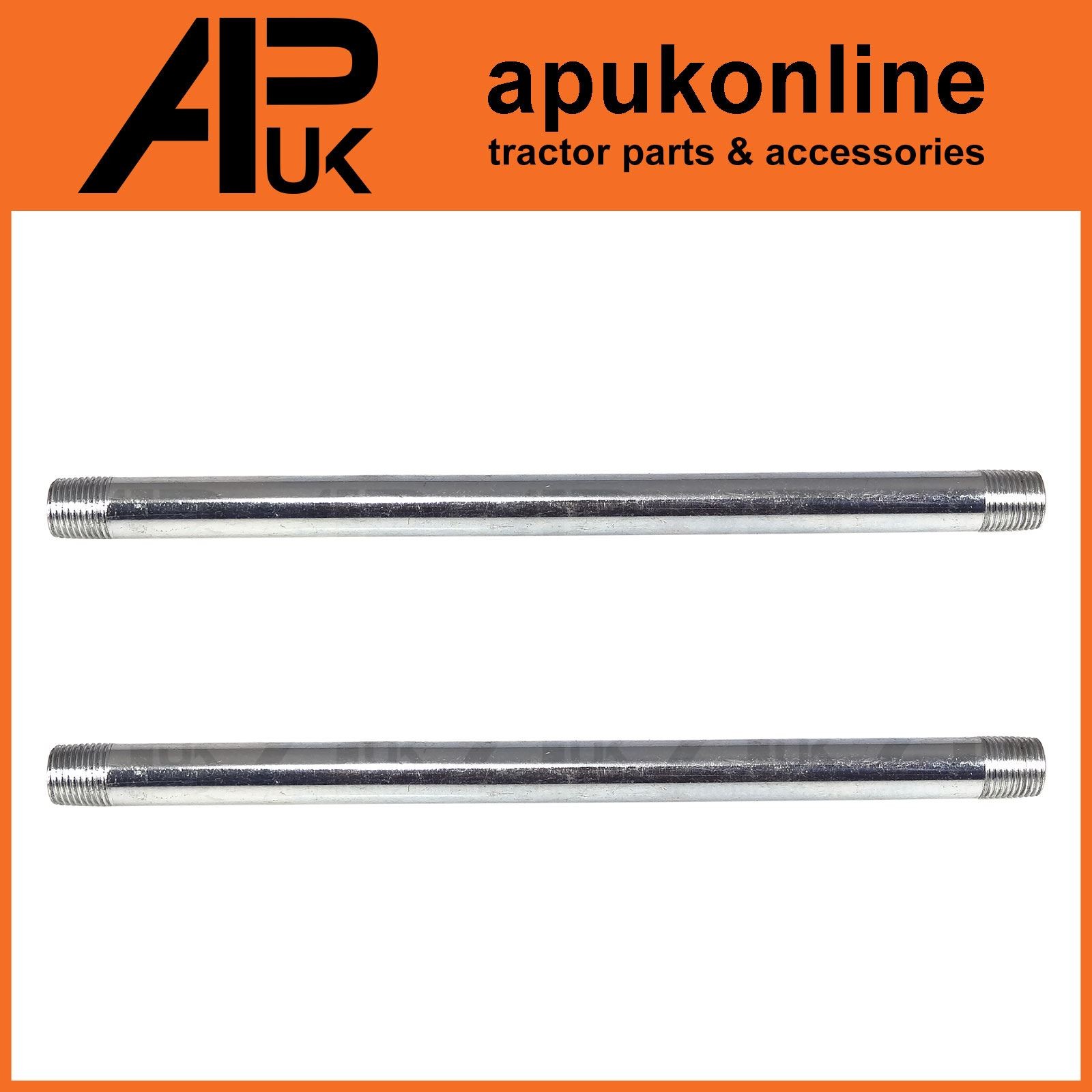 2x Grease Gun Tubes Straight Rigid 1/8 for John Deere Tractor Combine Harvester