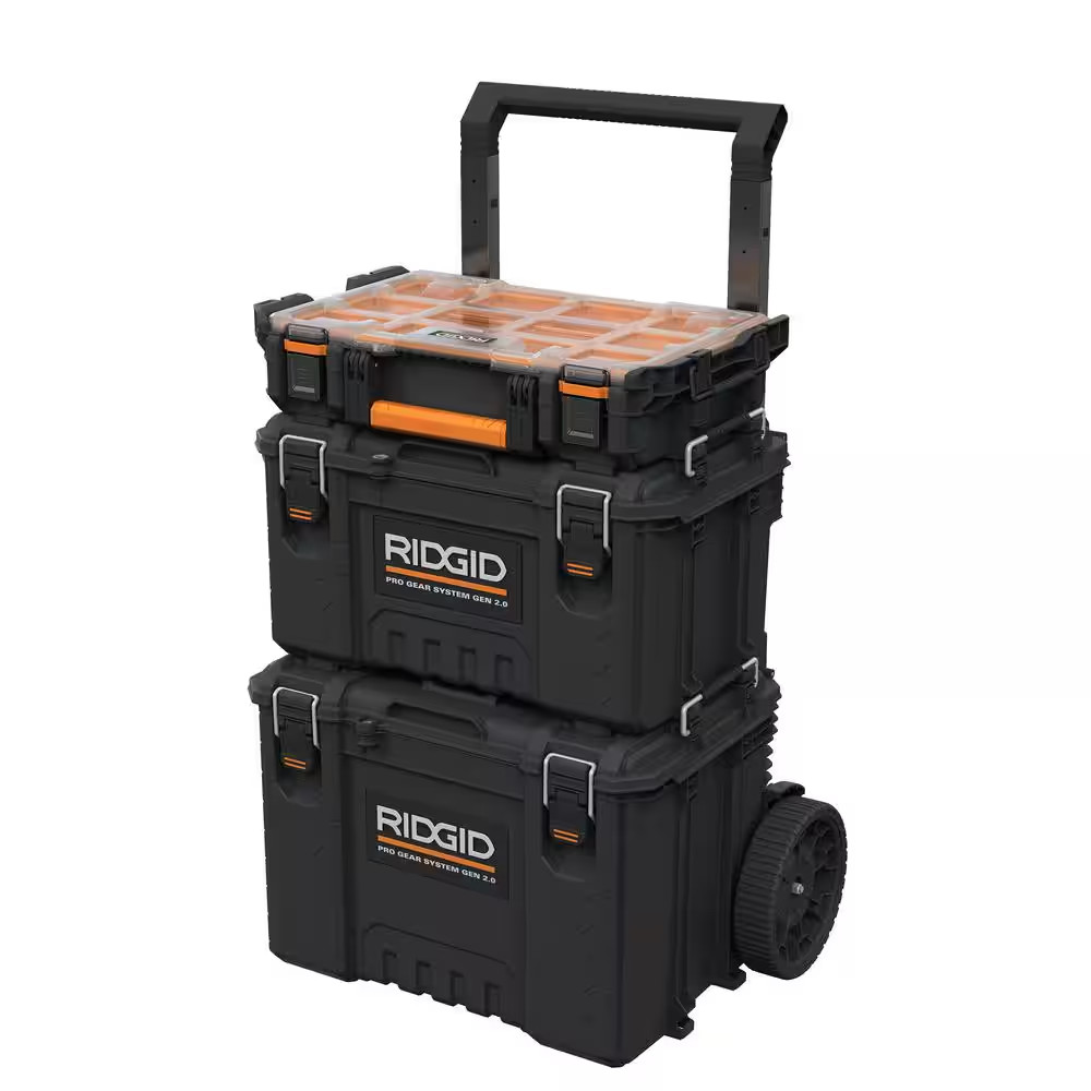 Pro Gear System Gen 2.0 Stackable Durable Weather Resistant 10-Compartment Small