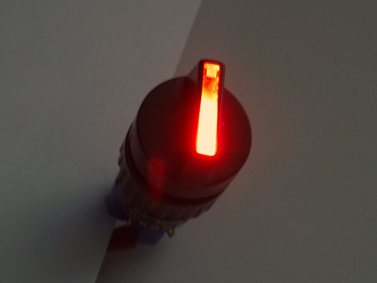 Swiss EAO DPST switch with internal instrument light socket