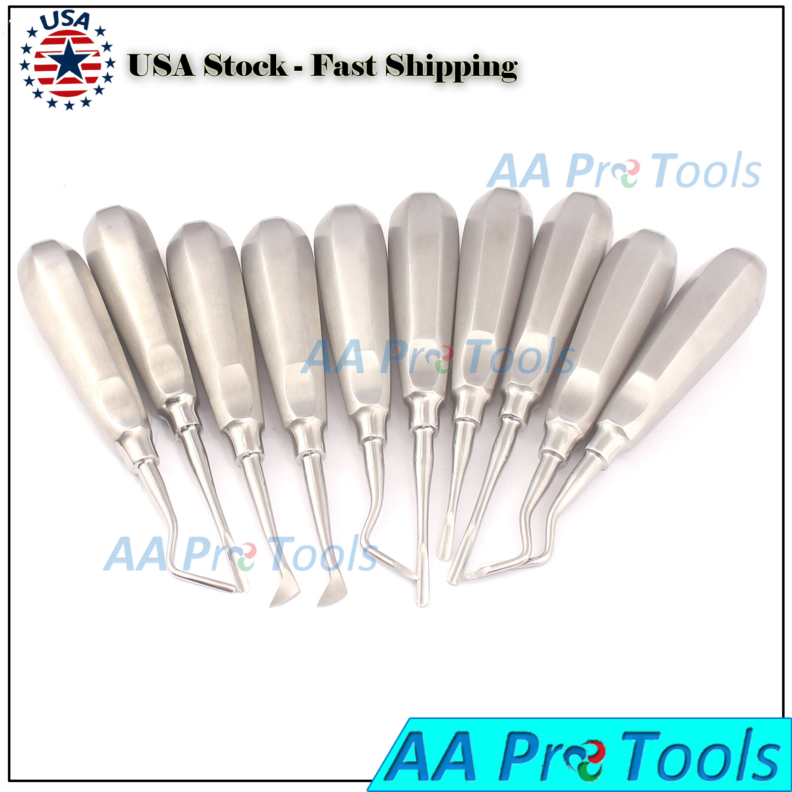 Dental Elevators Elevator Extraction Surgical Dental Instruments Mix 15 Pcs Set