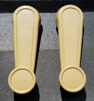PAIR Toyota Tacoma T100 Pickup Corolla Window Crank Lever Handle colors Beige)