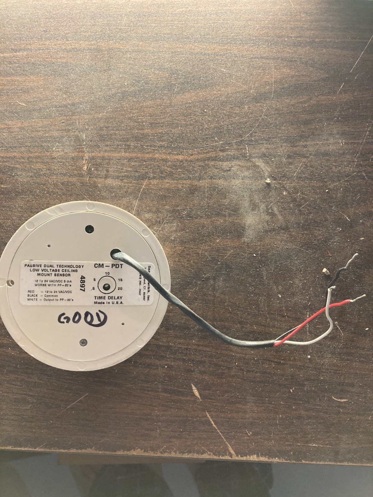 Sensor Switch CM-PDT Passive Dual Low Voltage Ceiling Mount Sensor