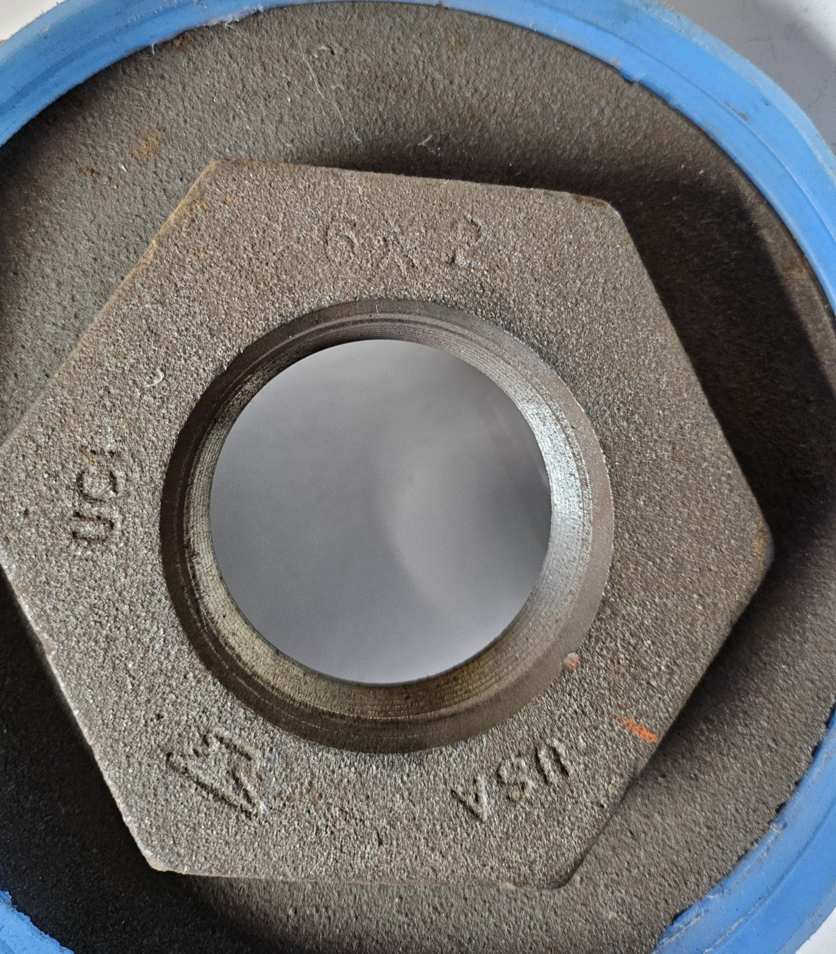 Anvil Black Malleable Threaded Reducing Hex Bushing 6 x 2"