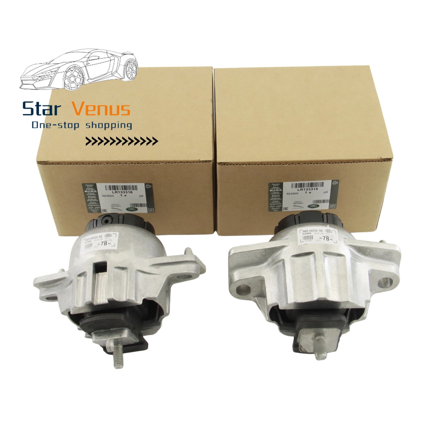 OEM for Jaguar F-Pace 2.0L 2017-2023 Left & Right Engine Motor Mount