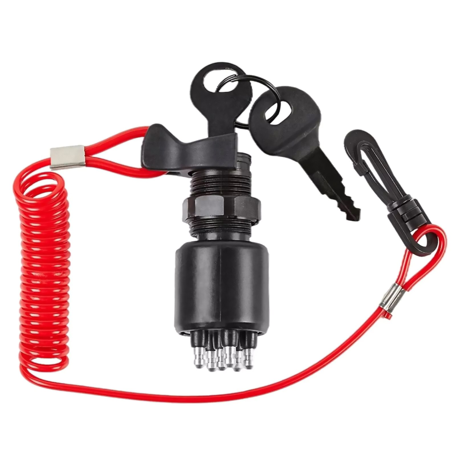 Ignition Switch With Safety Lanyard Keys Replace for 175974 for Johnson Boat