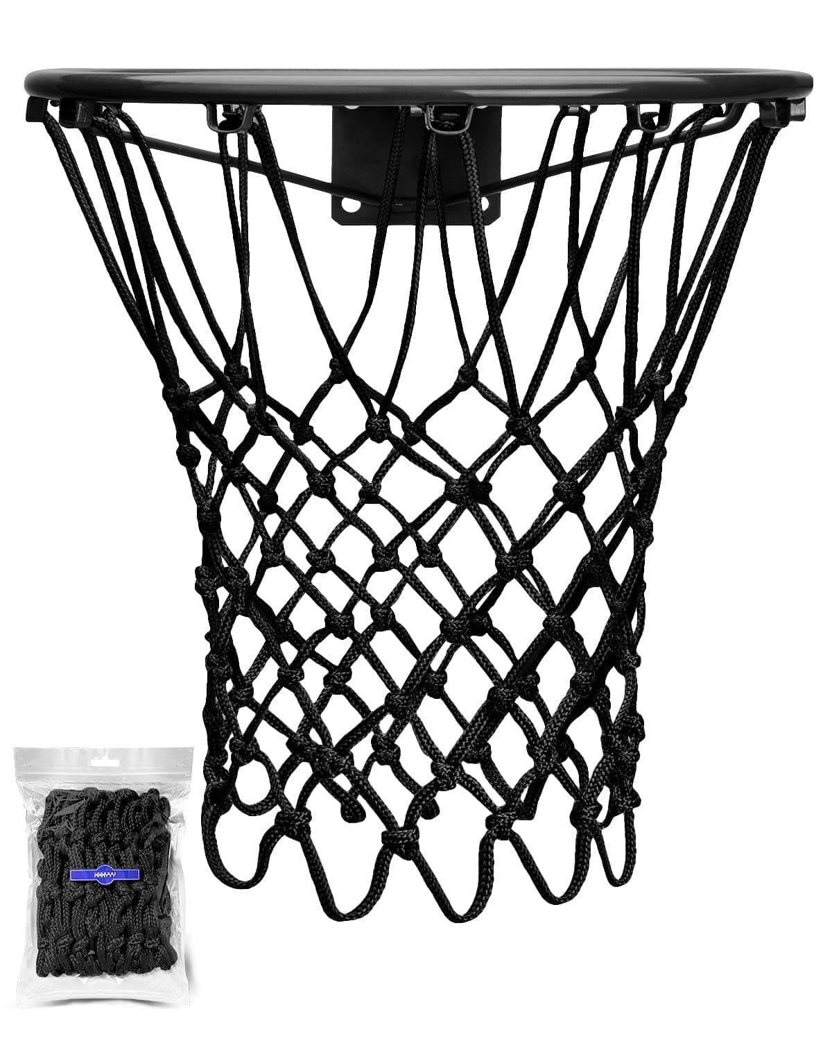 XXXYYY Black Basketball Net Outdoor Heavy Duty, 2022 Newest Professional On-Cour