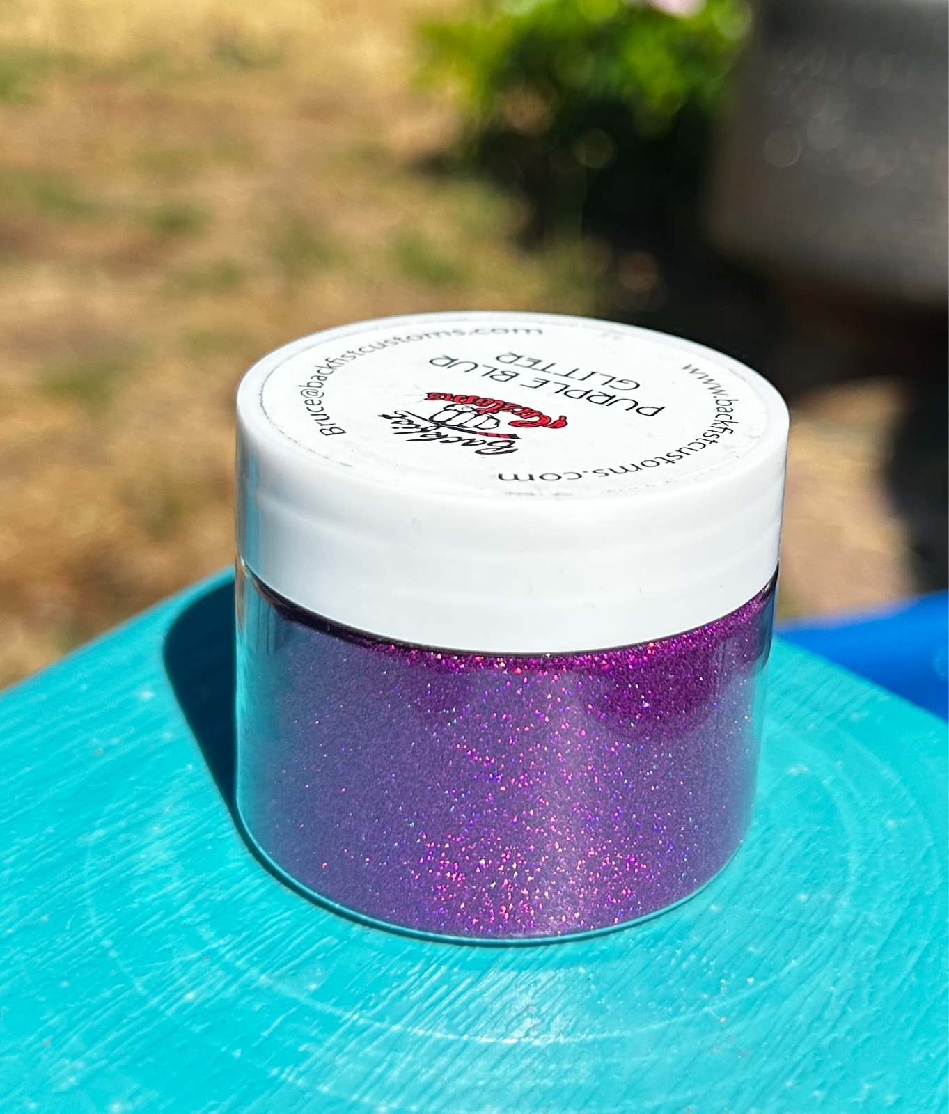 Blackfist Customs Glitter Deadstock Art Craft Resin Slime Tumbler Purple 2 oz