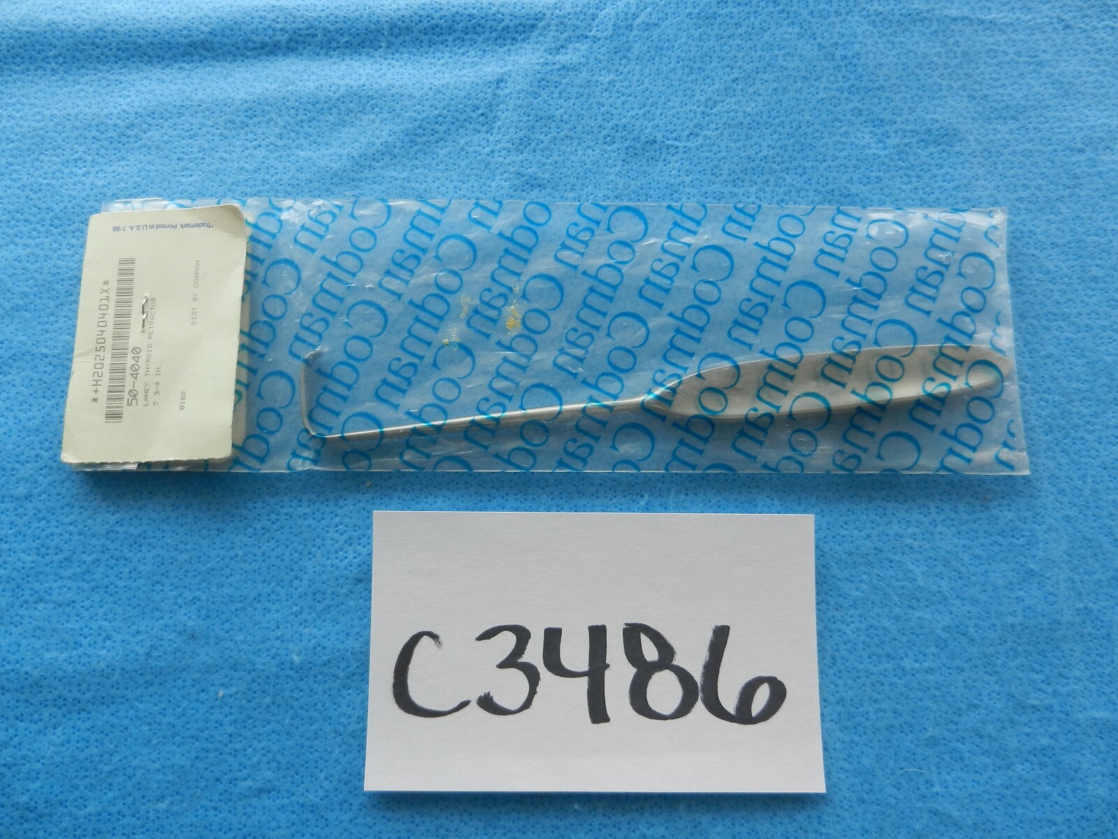 Codman Surgical Lahey Thyroid Retractor 50-4040 NEW!