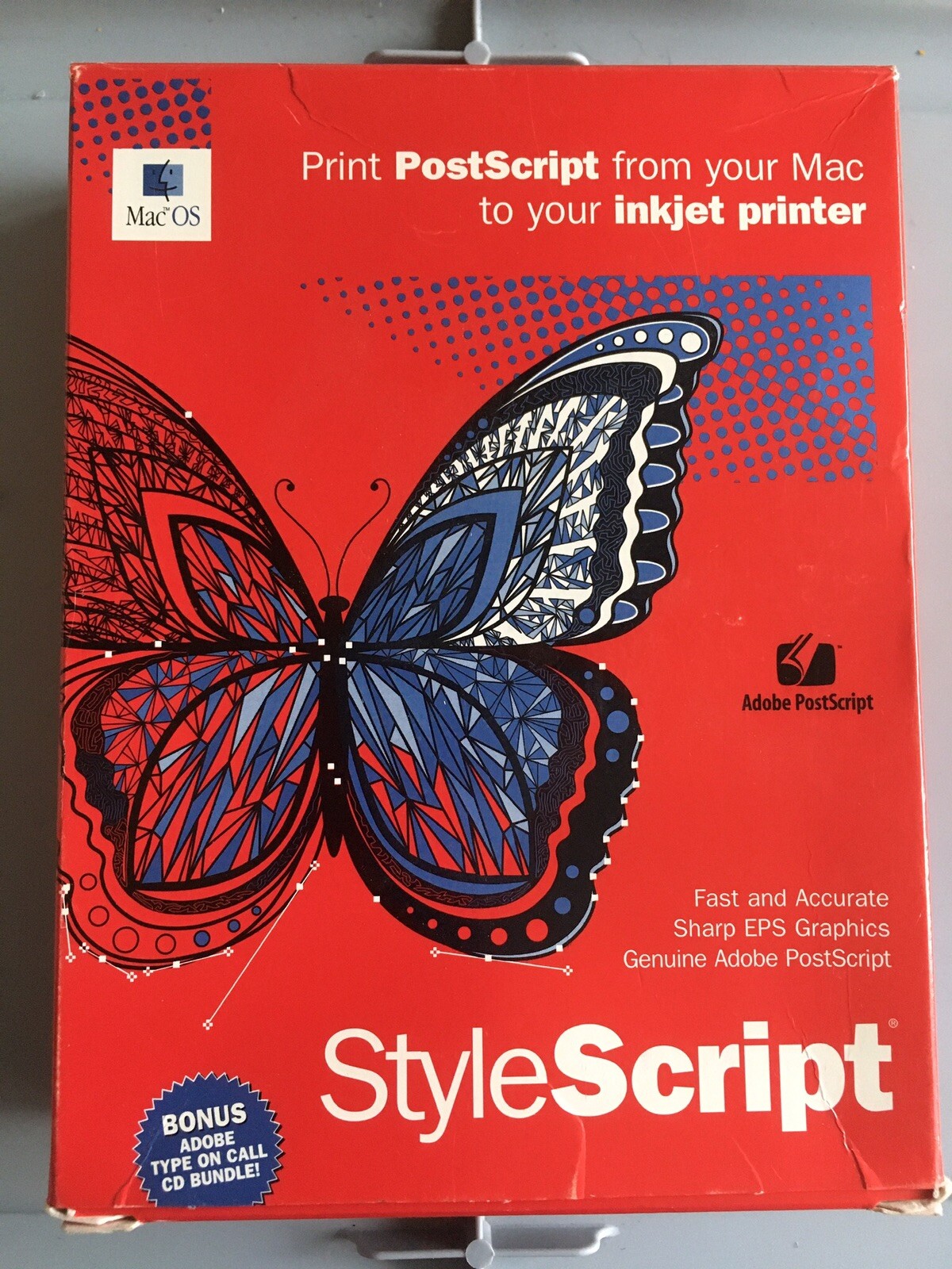 Stylescript style script software Mac OS Adobe Postscript Inkjet Vintage CDs