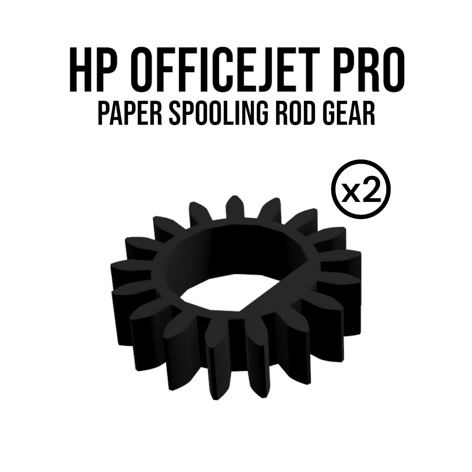 Replacement gear for HP OfficeJet Pro printer - pickup failure