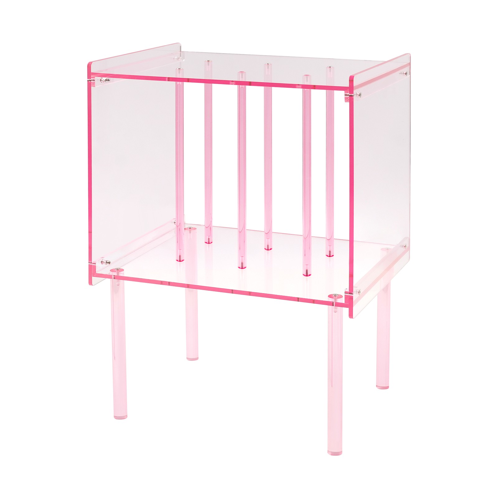 Acrylic Side Table Acrylic Record Player Stand Record Player Stand with Storage