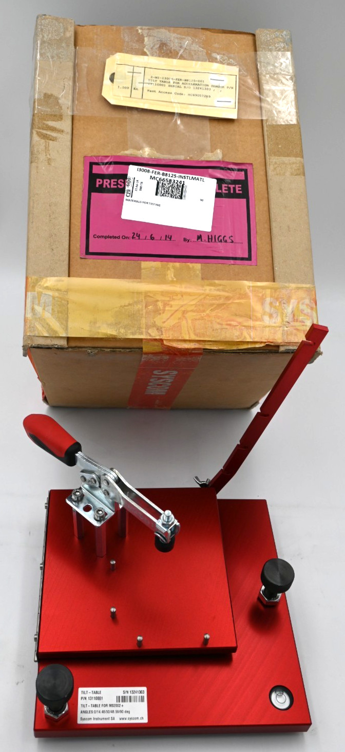 SYSCOM INSTRUMENT SA  13110001 TILT- TABLE FOR MS2002