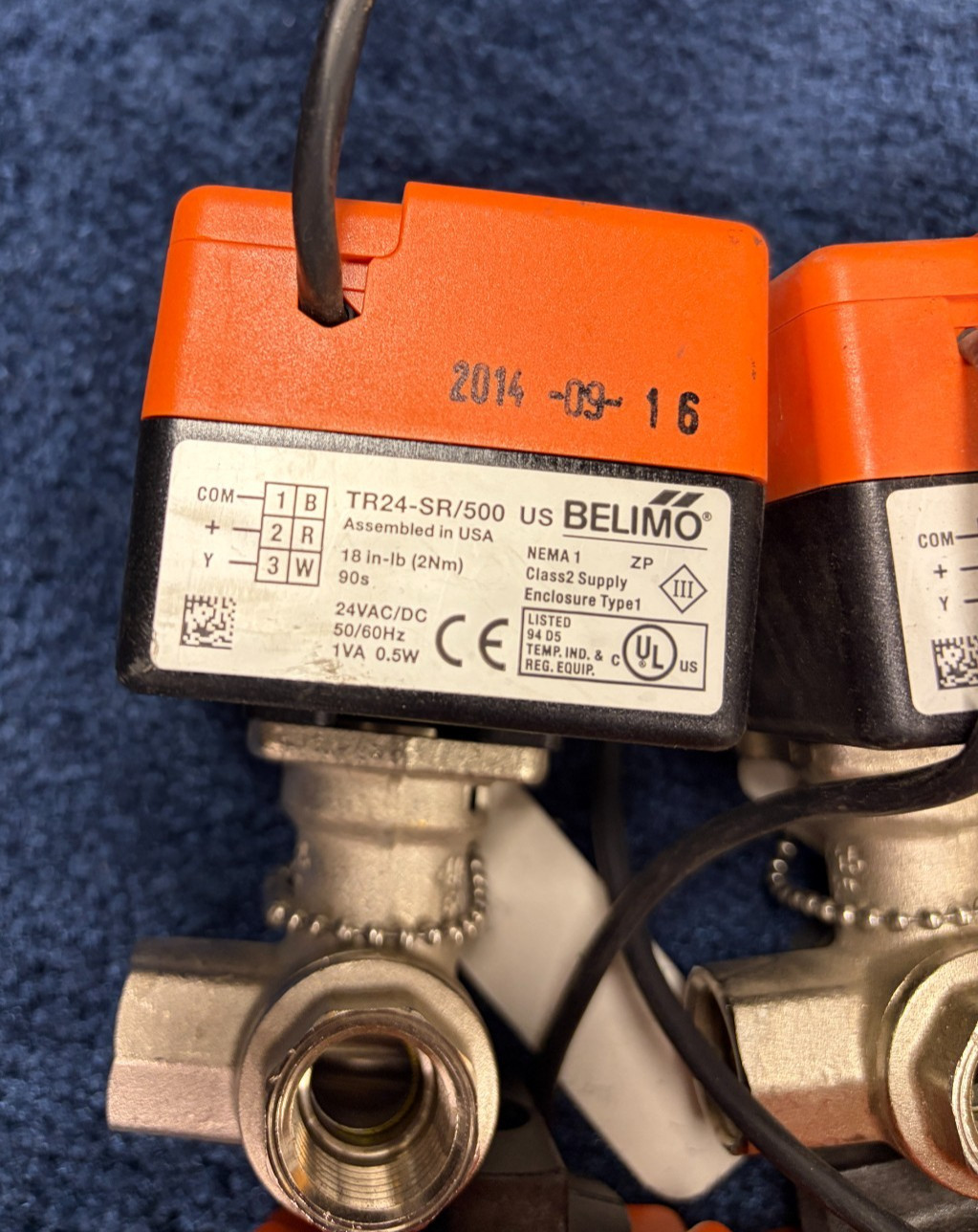 Belimo B313B + TR24-SR/500 US is a 3-way mixing or diverting Characterized