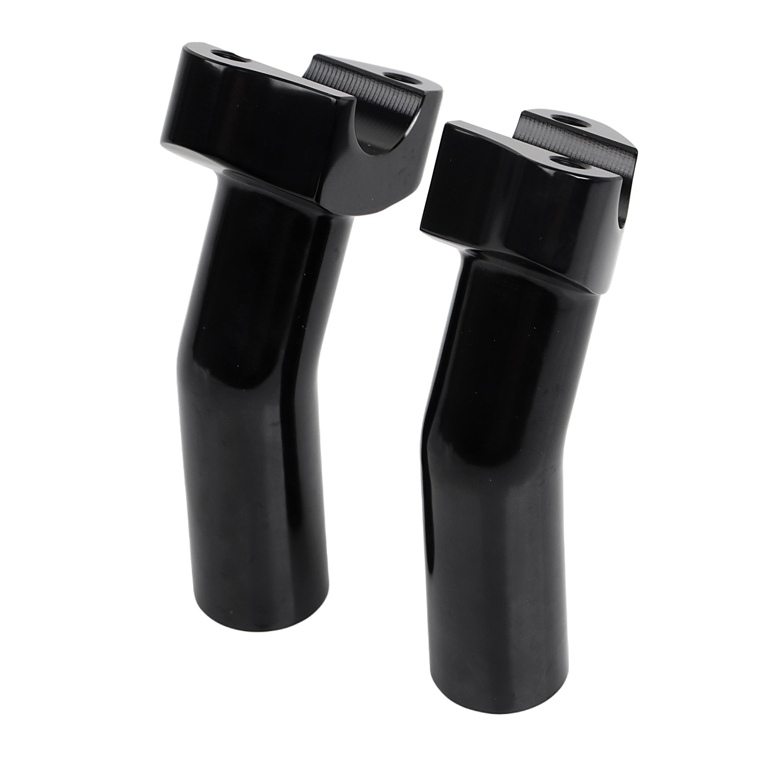 4.5" Tall Pullback Handlebar Risers For Harley Dyna Street Bob Heritage Softail
