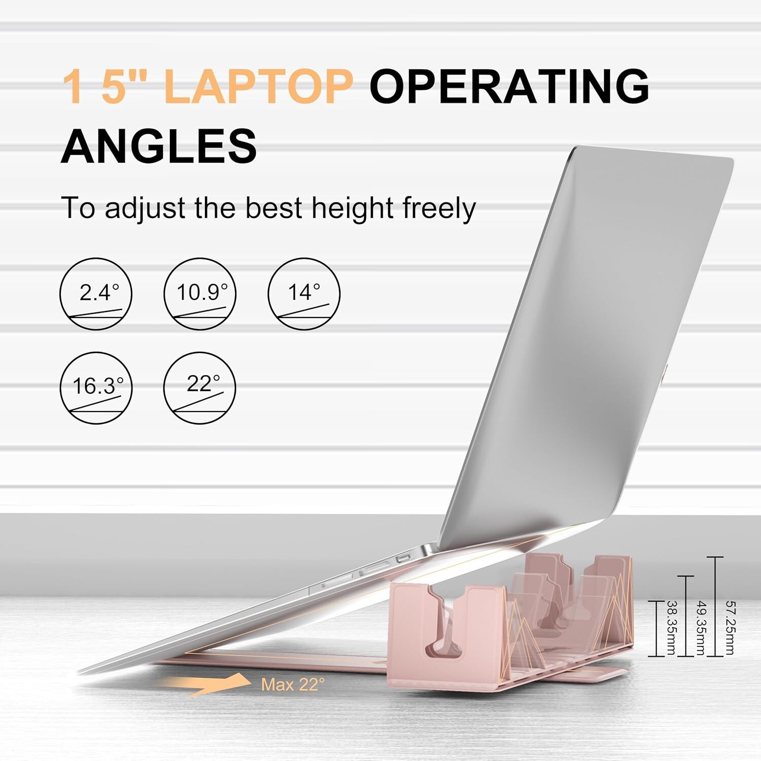 Magnetic Adjustable Travel Laptop Stand Compact, Foldable, Laptop Riser