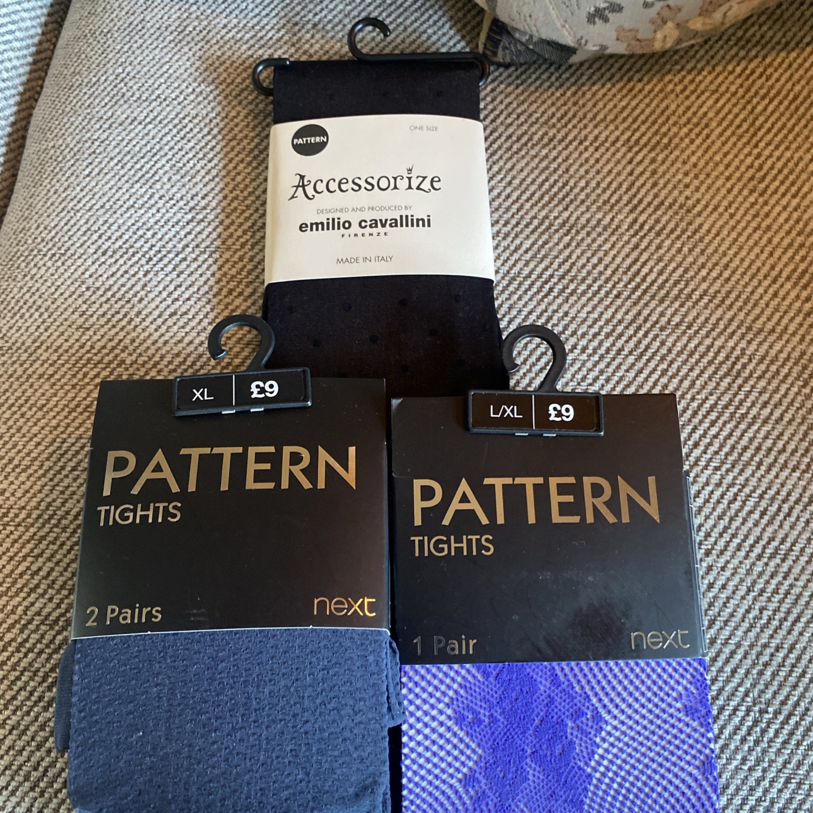 Ladies Tights Bundle x 3 - 1 Accessorize & x2 next L/XL and XL pattern new