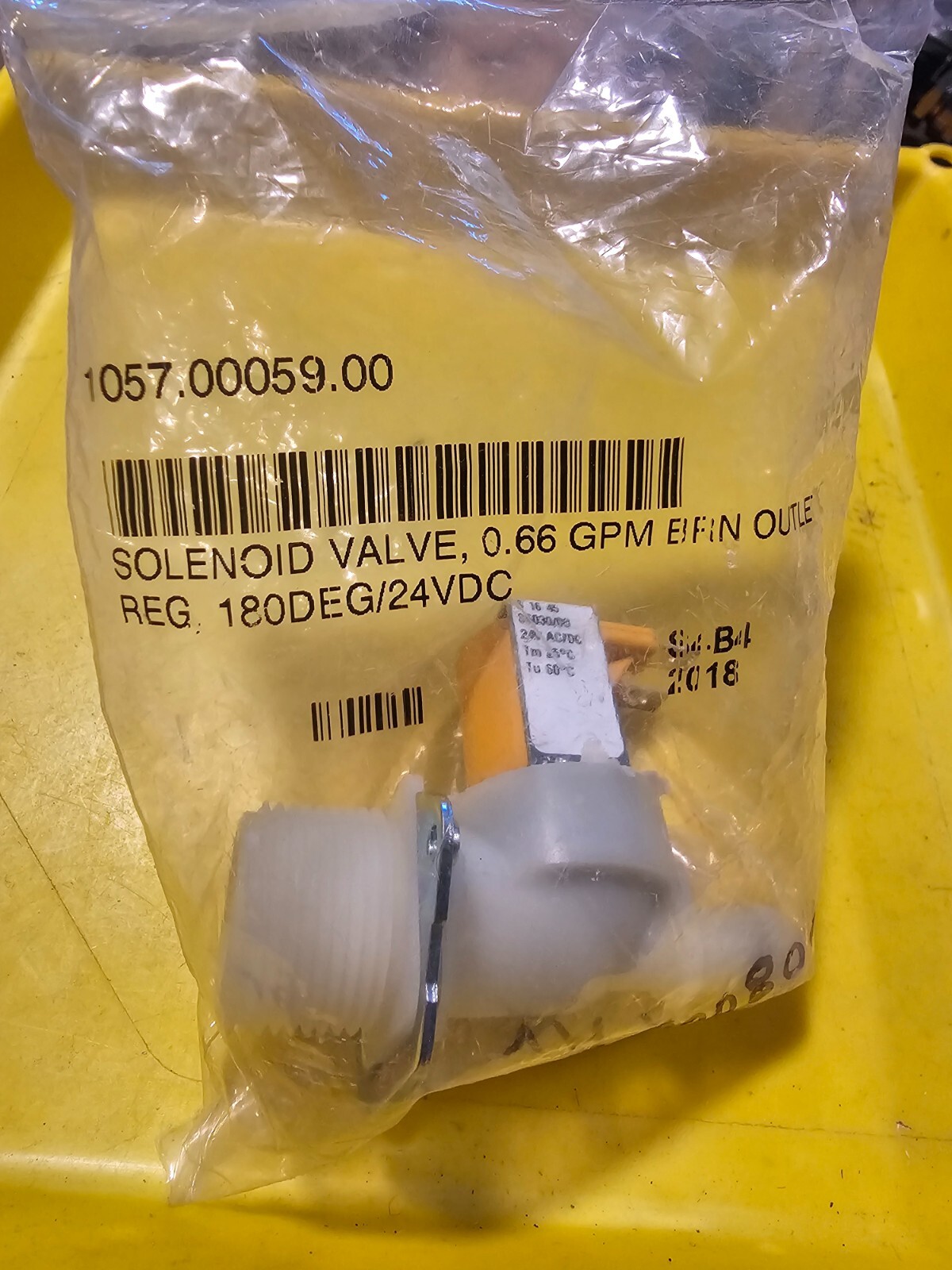 Fetco 1057.00059.00 Solenoid Valve, .66GPM, 24VDC