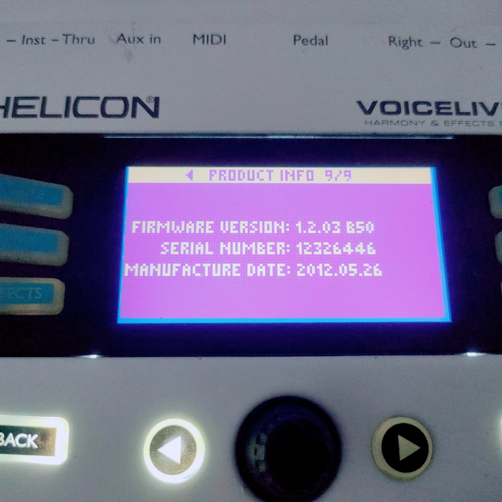TC HELICON VoiceLive Play GTX Vocal Effect Processor 12326446 With AC Adapter
