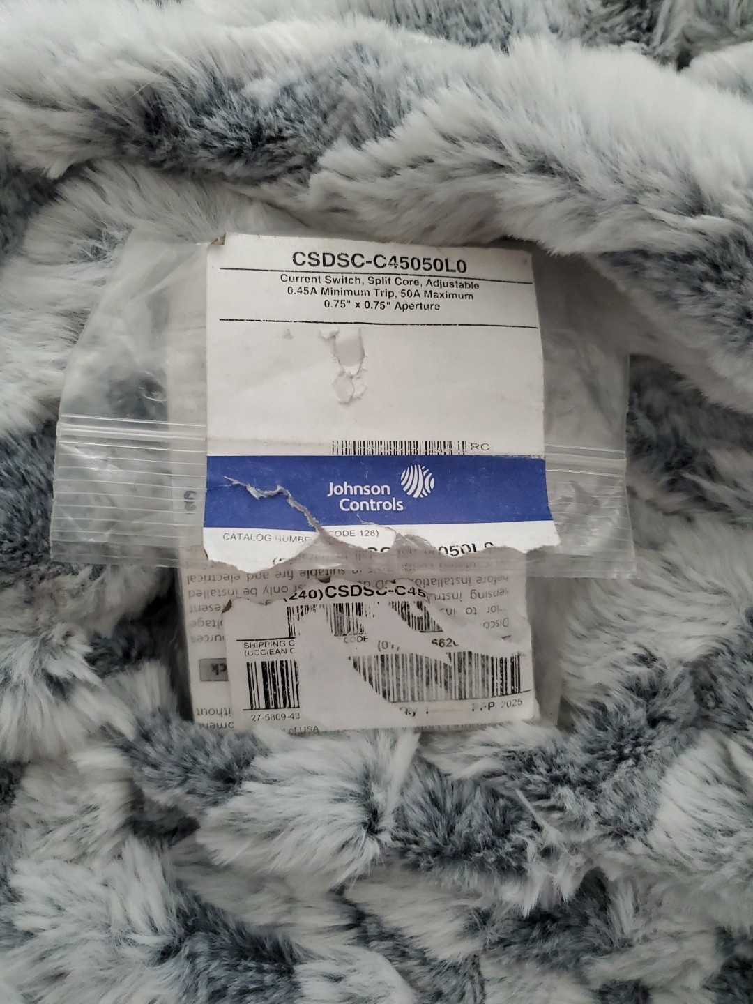 Johnson Controls CSDSC-C45050L0 Current Switch Split Core Adjustable 0.45A-50A