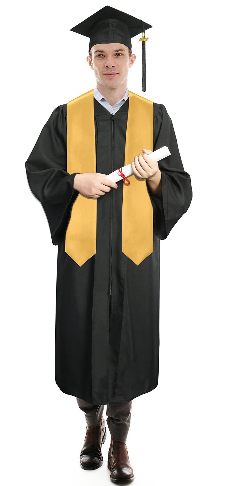 60 Inch Plain Graduation Stole Customizable