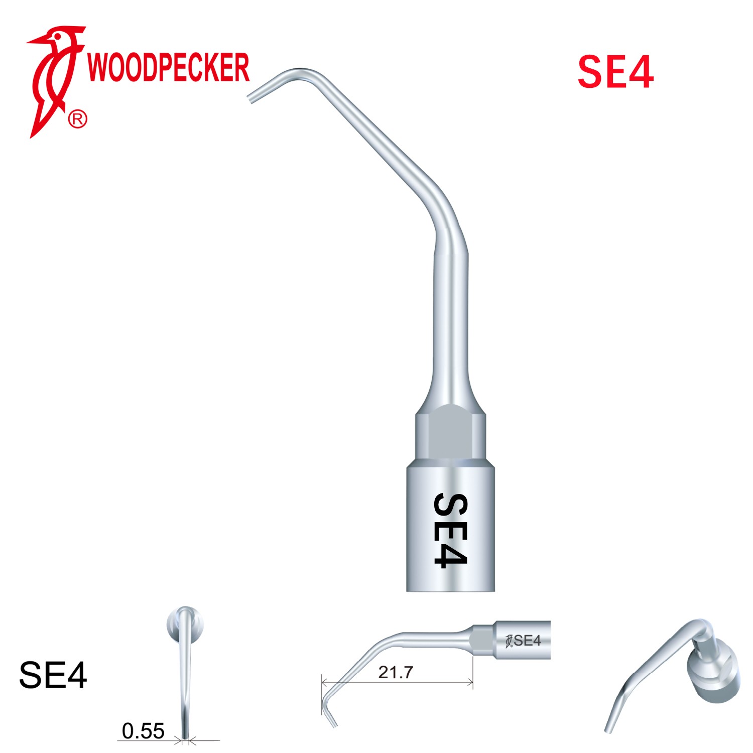 Woodpecker Dental Perio Bone Surgery Tips SE4 for Surgic Smart  & Satelec Perio