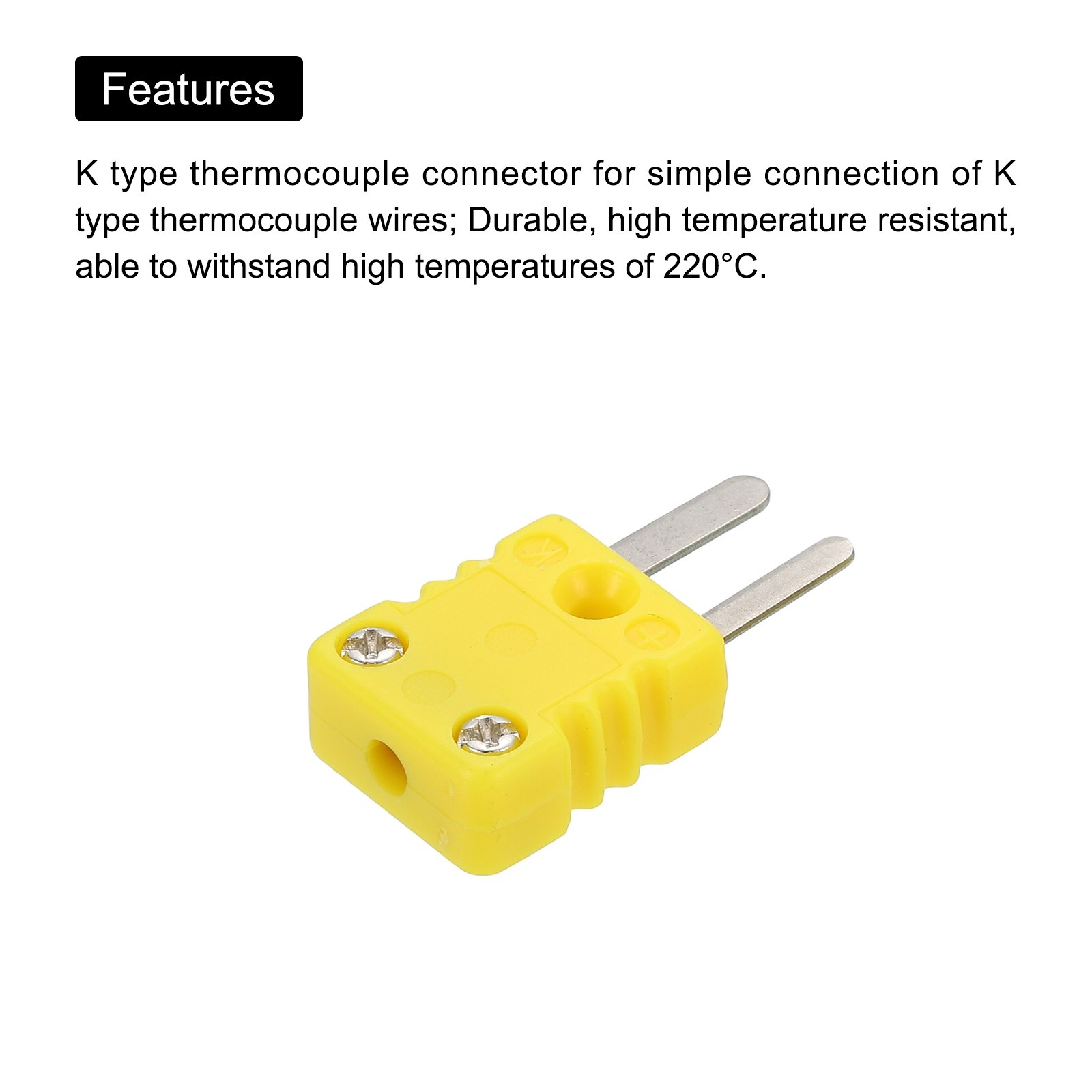 14pcs Mini K Type Thermocouple Wire Connectors Male Plug Adapter