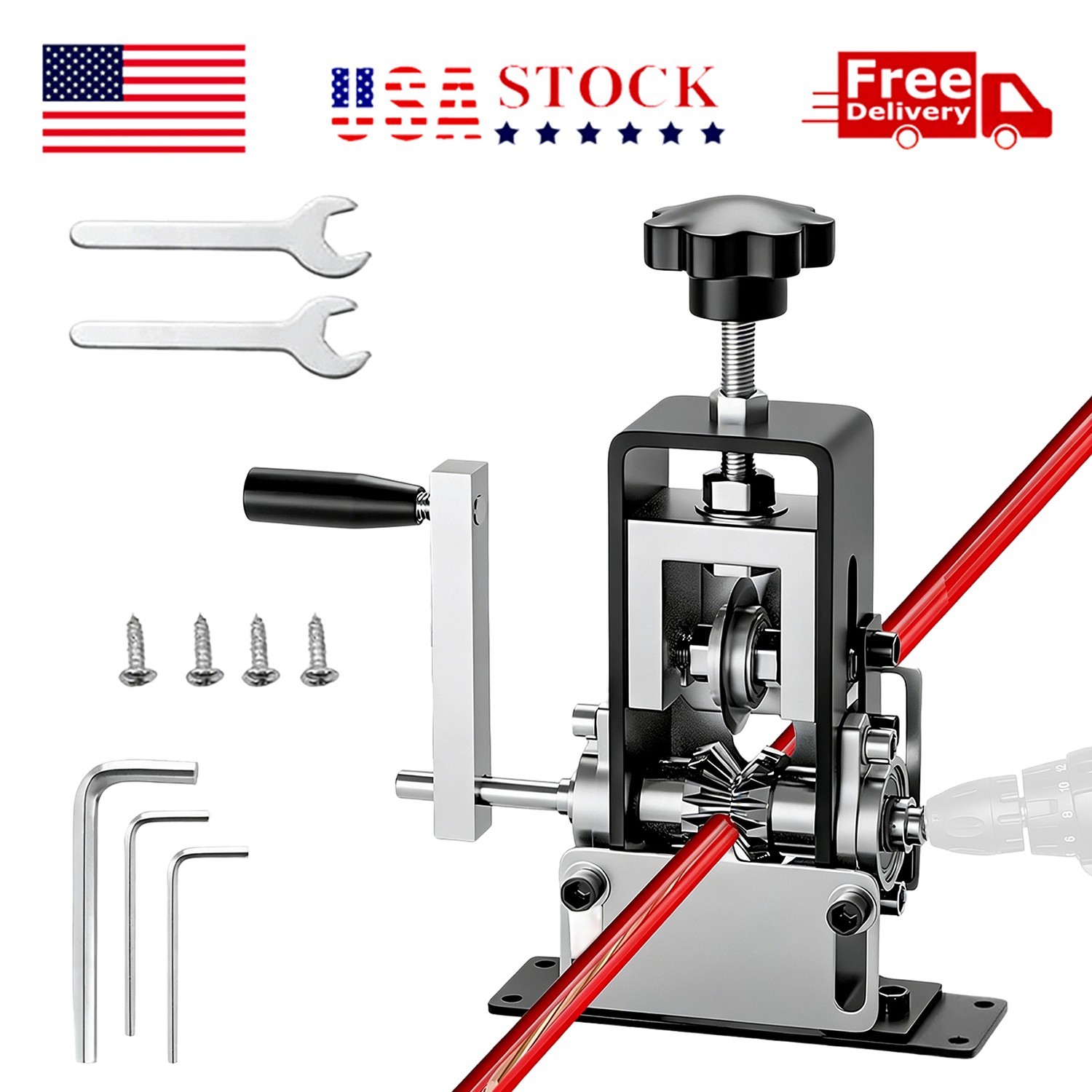 Manual Wire Stripping Machine Portable Hand Crank Scrap Cable Stripper 1mm-21mm