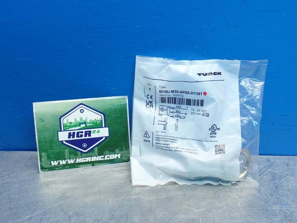 TURCK BI15U-M30-AP6X-H1141 EMBEDDABLE INDUCTIVE SENSOR 15MM RANGE 0420073155