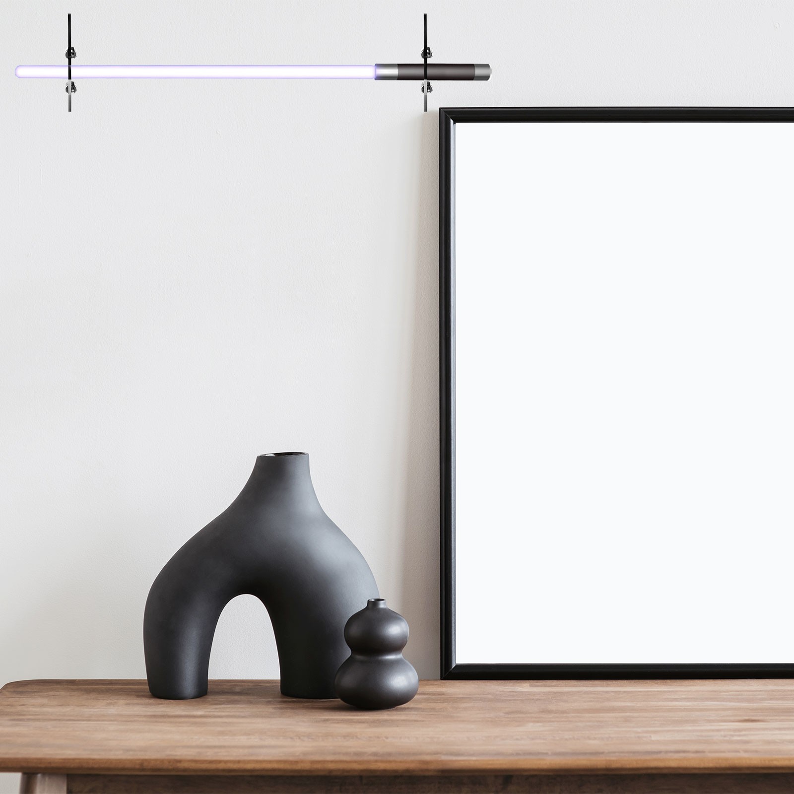 1 Set Light Saber Wall Mount Holders for Light Saber Placement, Transparent