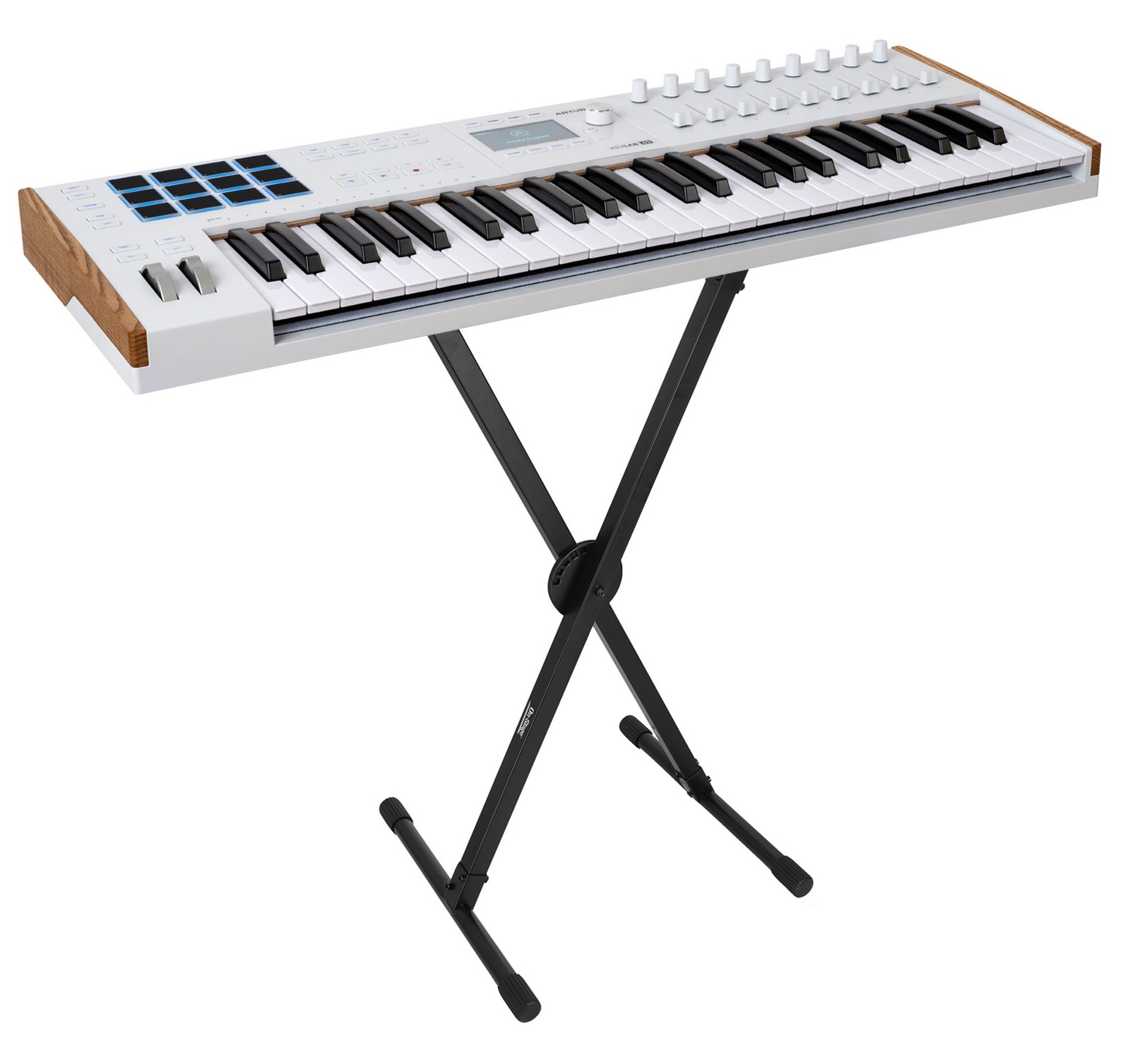 Arturia KEYLAB 49-Key Mk3 White USB Midi Keyboard Controller+On-Stage Stand
