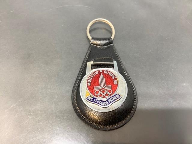 Vintage Promo Keyring MOSCOW 1980 Keychain OLYMPIC GAMES Ancien Porte-Clé RUSSIA