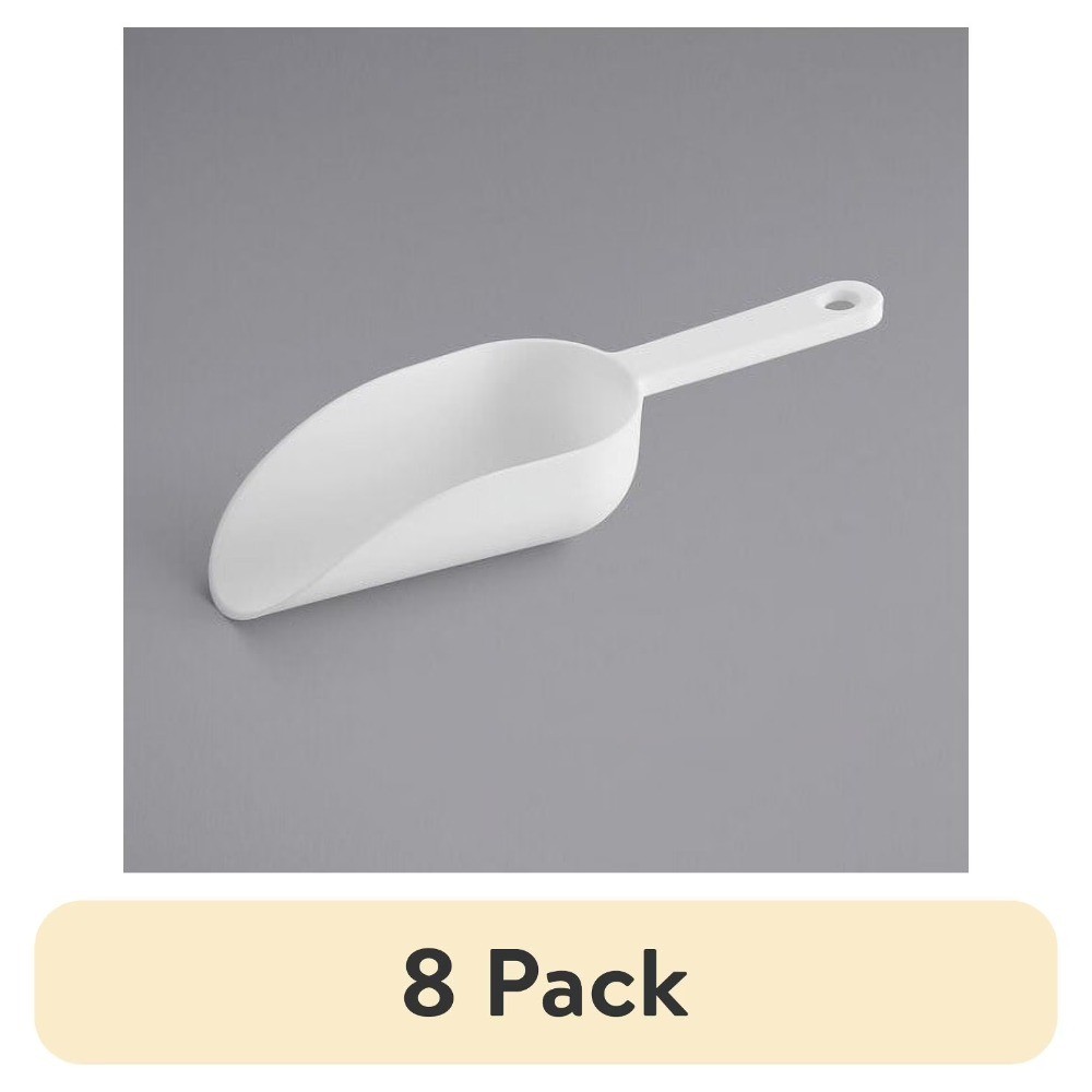 Ice Cube Scoop White Freezer Scoop for Ice Breaking and Organization 8 Pack