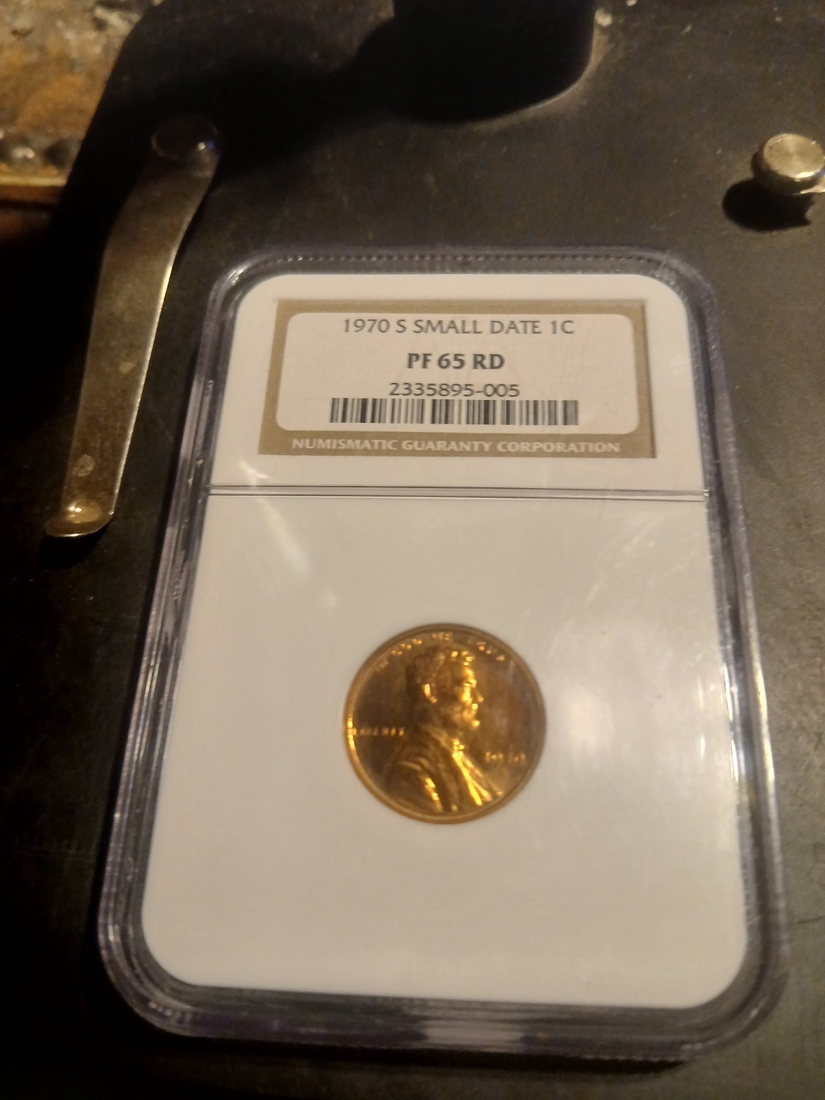Semi Key 1970 S SMALL DATE PROOF LINCOLN CENT PENNY NGC PF65 RD