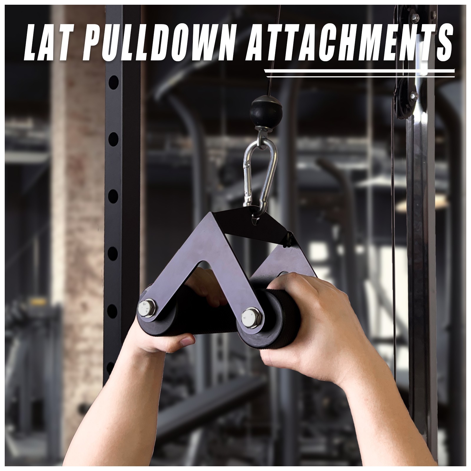 Fat Armwresting Training Equipment LAT Pulldown Attachments D Handle Gym Forearm